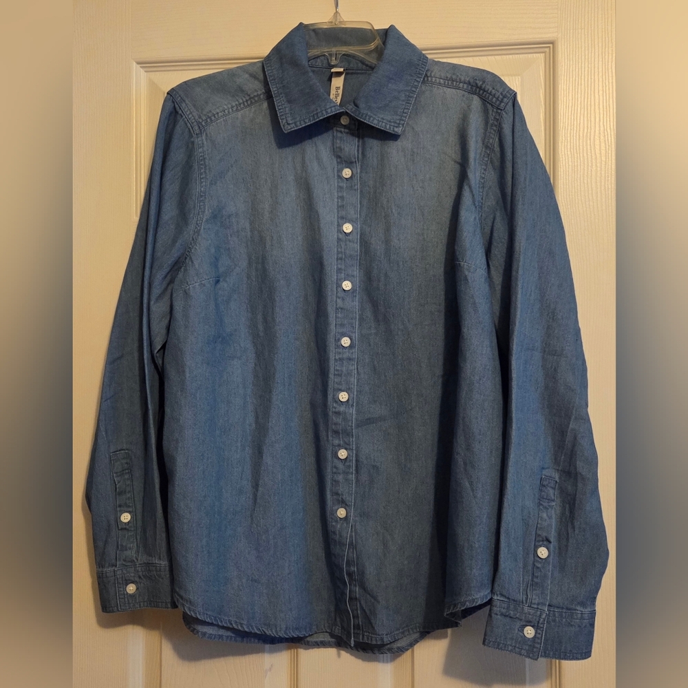 Torrid Belle Isle Blue Denim Shirt